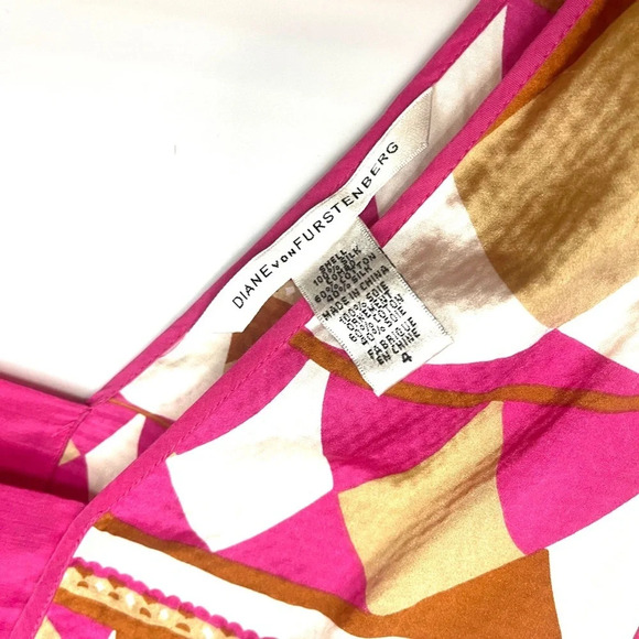 Diane Von Furstenberg 100% Silk Top - Picture 4 of 5